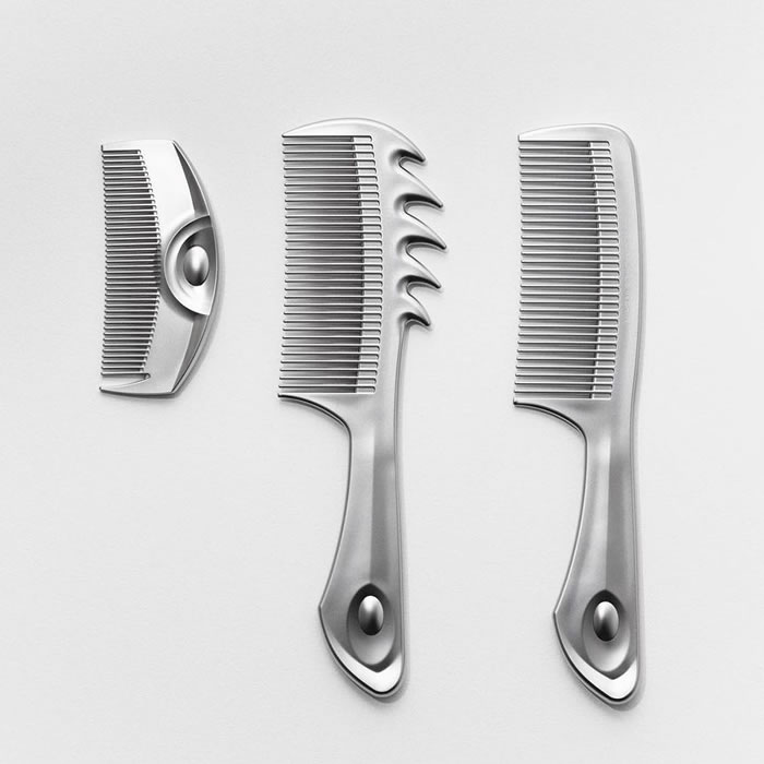 LOVE CHROME Comb - TETSUKI SILVER in bath
