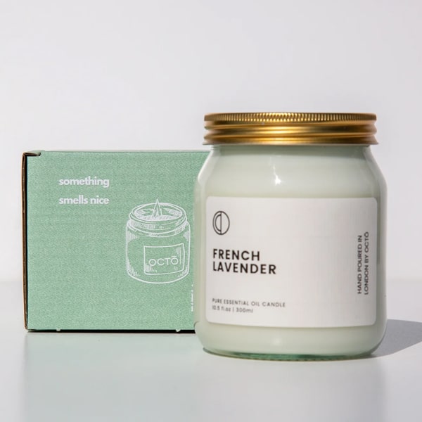 candela lavanda naturale con cera di soia